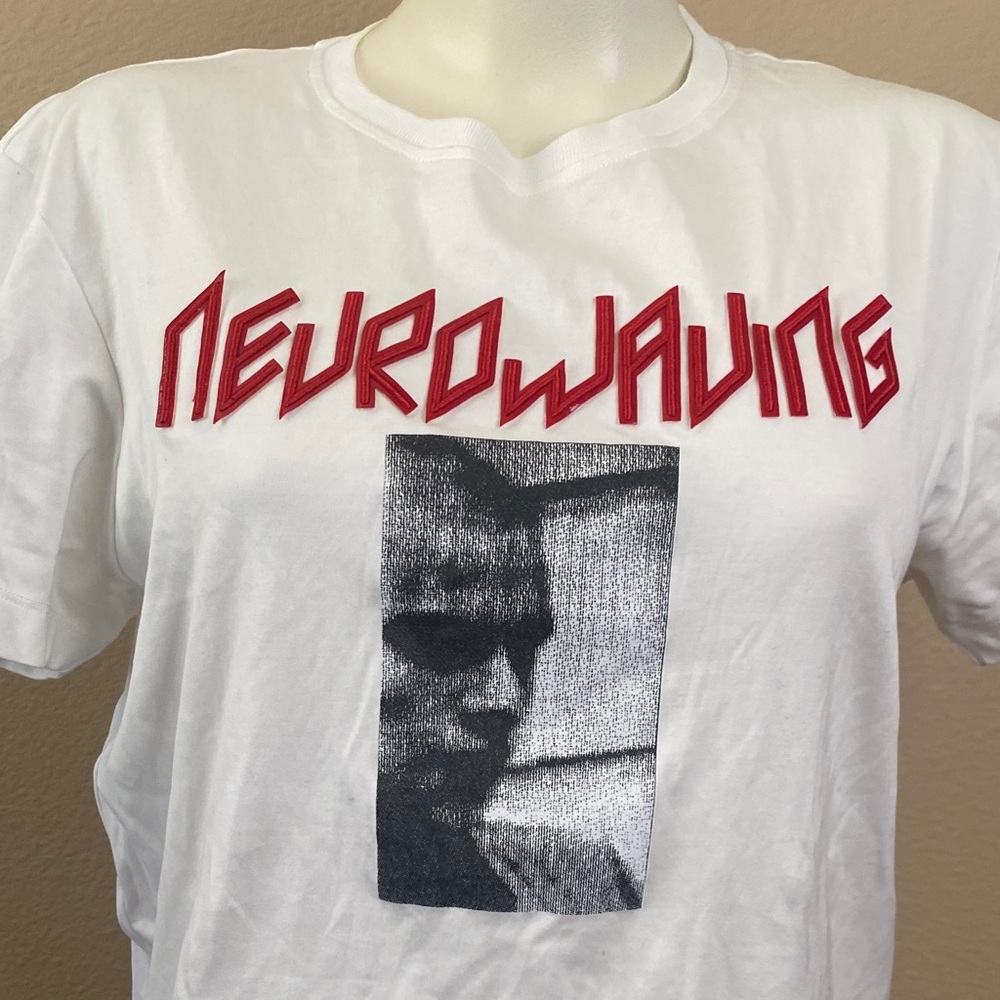 Diesel Black Gold tshirt white cotton tee Neurowaving graphic M